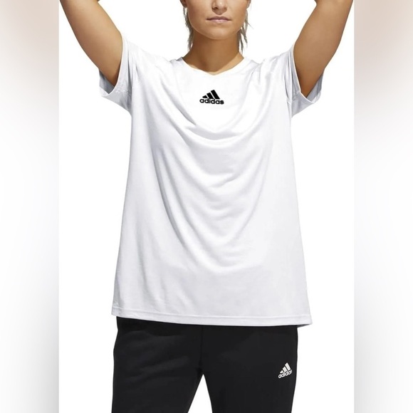 Adidas | NWT | Women’s Creator Tee | Sz S | White | T-shirt | Sport | Climalite - Picture 3 of 10